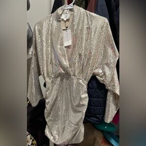 Line and Dot Glow up mini dress hologram Size S NWT gr8 for @ERAStour outfit